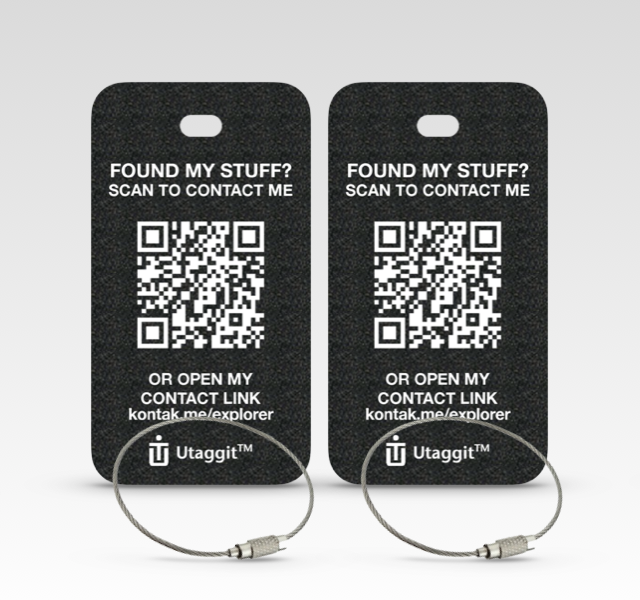 BLACK Bag Tags